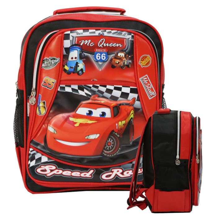 Tas Anak TK - SD - Tas Ransel Motif MCQUEEN Laki Laki - Tas Best Seller