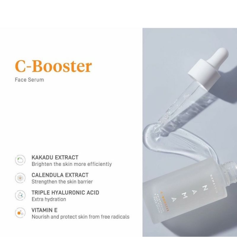 NAMASKIN C-BOOSTER BRIGHTENING&amp;AGE DEFYING FACE SERUM 30ML