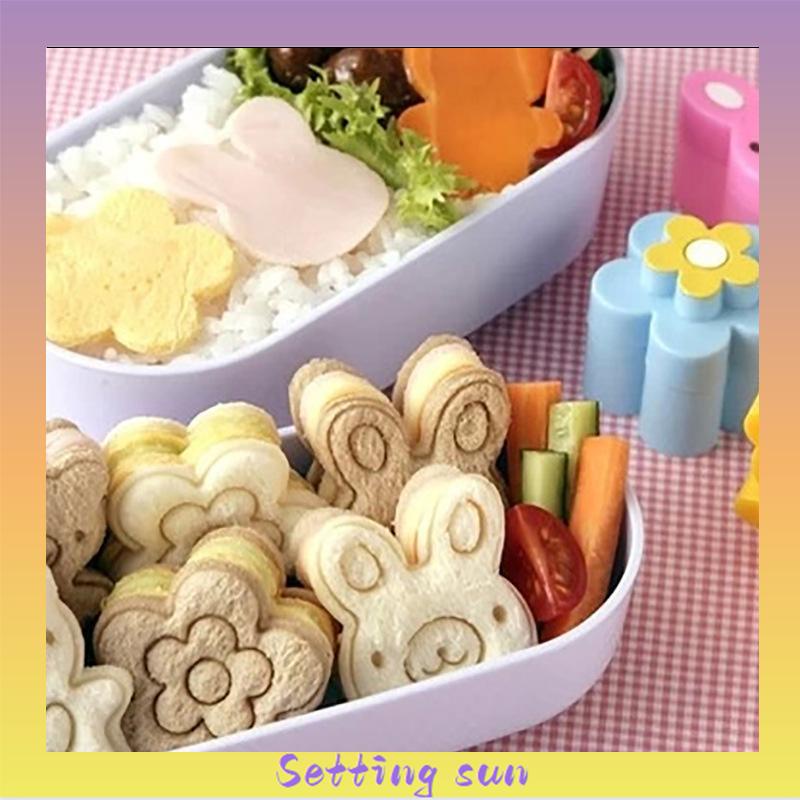 3Pcs/Set Cetakan Roti Biskuit Sandwich Bentuk Kartun Lucu Untuk Anak-Anak TN