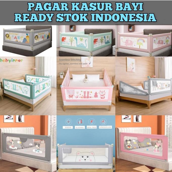 Bedrail Bed Guard Rail Pagar Bayi Anak Pengaman Kasur Tempat Tidur