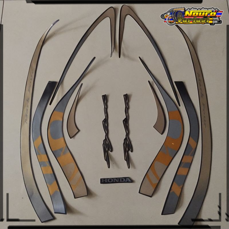 COD stiker striping motor honda scoopy 2021 grey brown list body standar