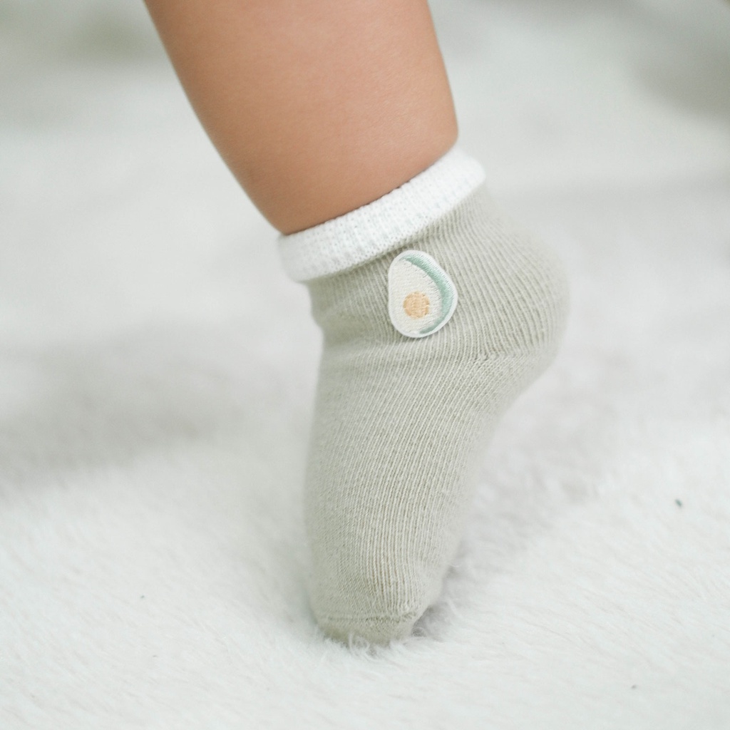 Nice Kids - Baby Fruit Socks (Kaos kaki Bayi Dua Warna 0-6 Bulan)