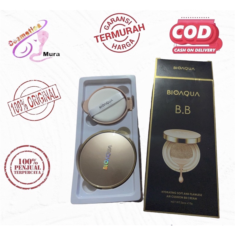 [ BPOM ] bioaqua bb + refill - cusion bioaqua bb refill - Bioaqua Cushion Refill Original bPoM