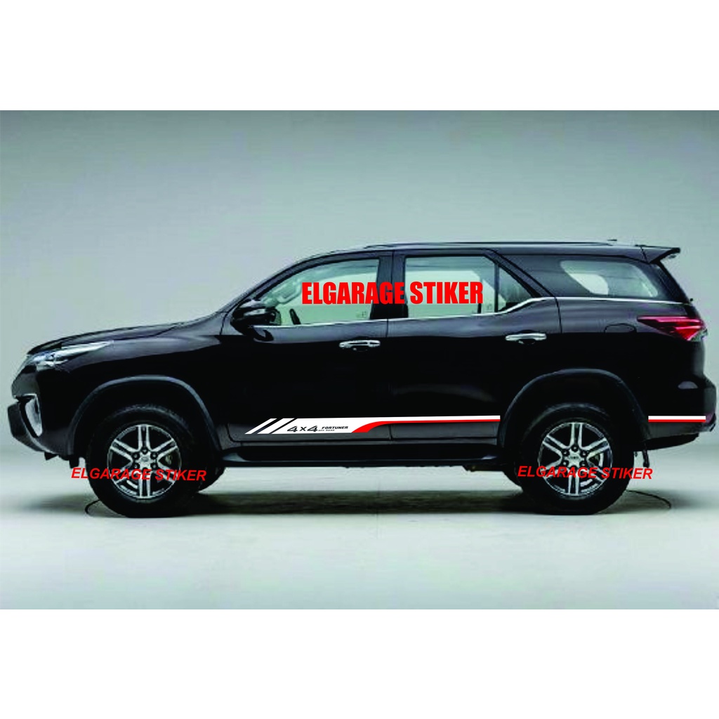 Stiker mobil toyota fortuner stiker list mobil fortuner cutting stiker strip body mobil fortuner