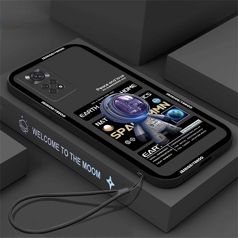 Soft Case Silikon NFC Astronauts Cover Redmi Note 11S 11 Pro 10C 10A 9C 9T 9A 10 5G 10S 9 8 7 Poco M3 Pro X3 Pro