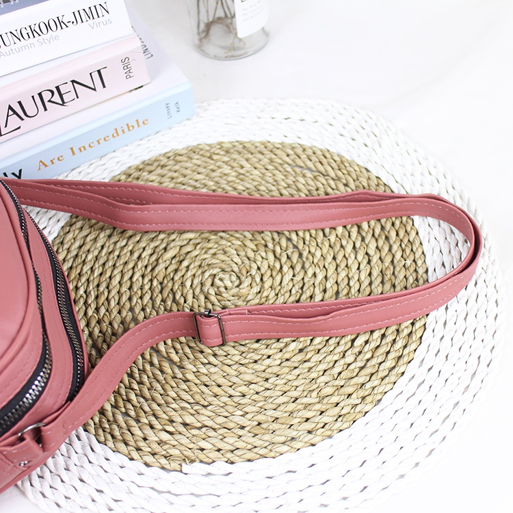 Luna Aura Tas Selempang Wanita Denia Nilon Bordir 3 ruang Tas Wanita Oval Terbaru Tas Selempang 3 Ruang Tas ootd