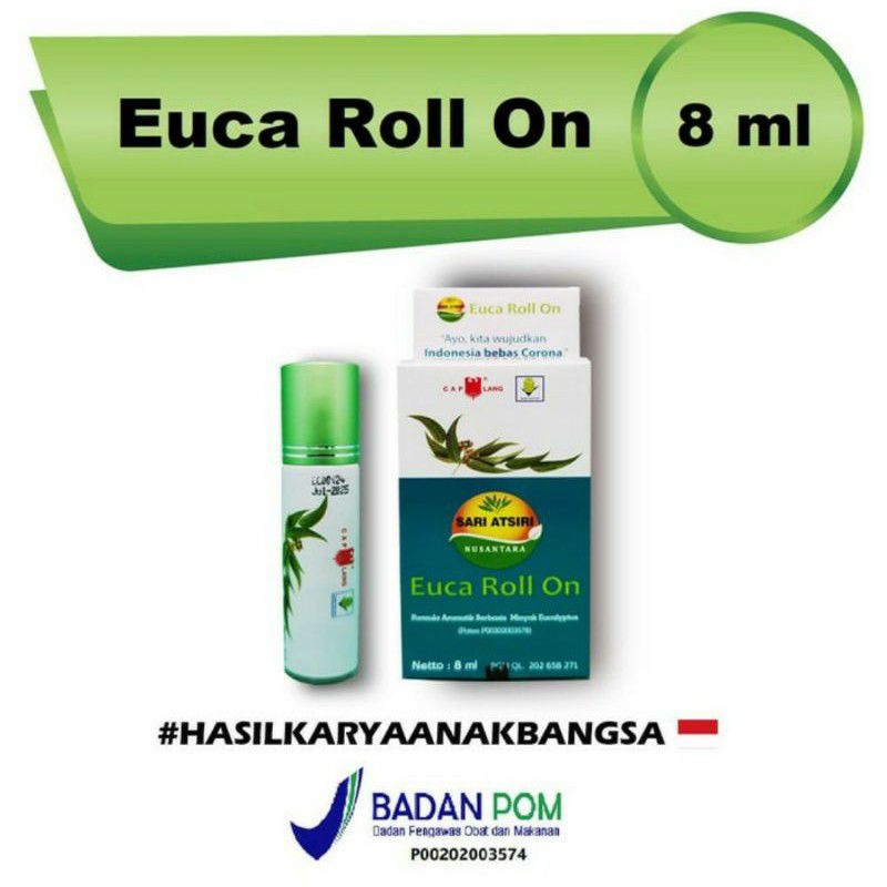 Euca Roll On / Minyak Eucalyptus Cap lang