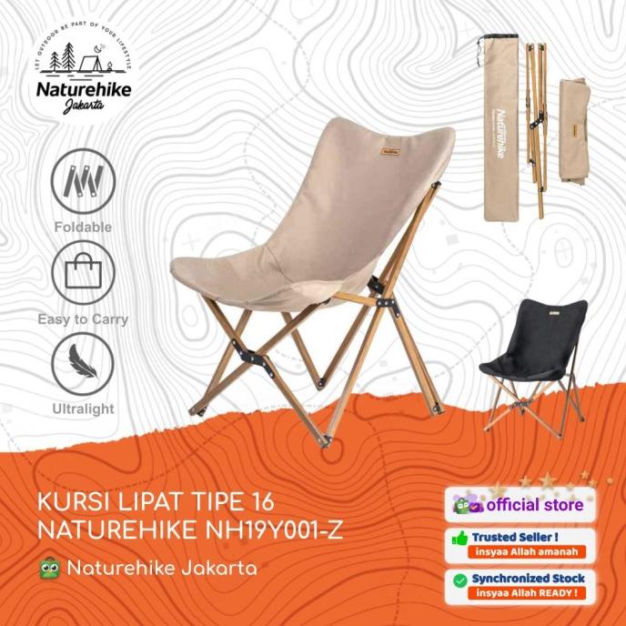KURSI LIPAT NATUREHIKE NH19Y001-Z TIPE 16 PORTABLE OUTDOOR CAMPING stock ready