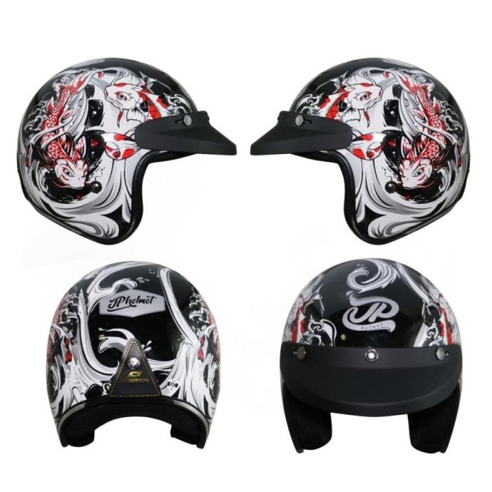 Helm JP Retro Bigie KOI