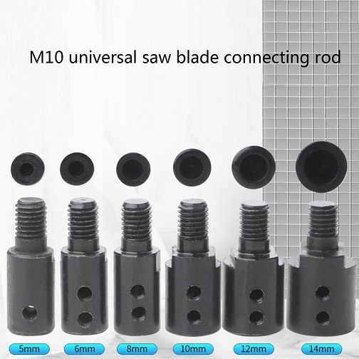 Shank M10 Arbor Mandrel Connector Drill grinder Cutting Tools 5mm 8mm 10mm 12mm