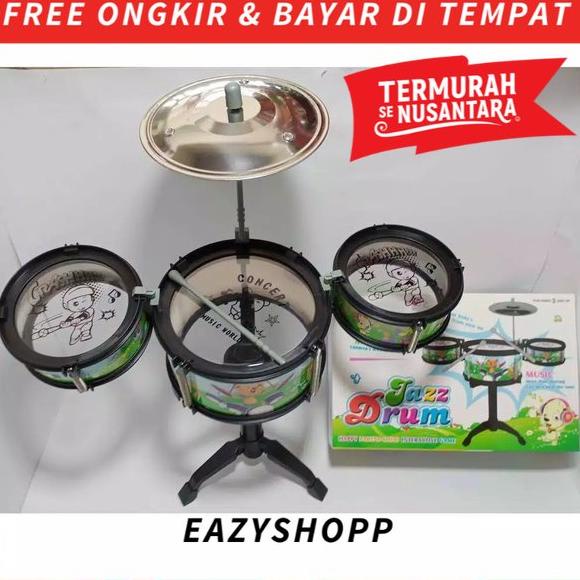 PRODUK- MAINAN DRUM SET ANAK KADO HADIAH ULANG TAHUN BABY BAYI MUSIK MOTORIK LAKI LAKI PEREMPUAN COW