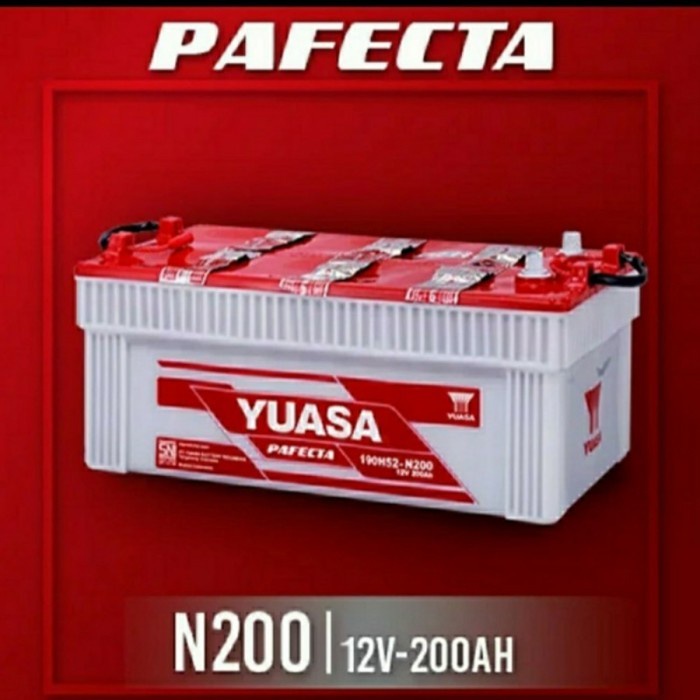 AKI YUASA N200 PAFECTA AKI GENSET KAPAL YUASA 190H52-N200 N-200