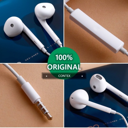 GARANSI 30 HARI - HEADSET OPPO ORIGINAL EARPHONE OPPO In Ear Asli Microfon bawaan 3.5Mm hedset plug untuk semua oppo