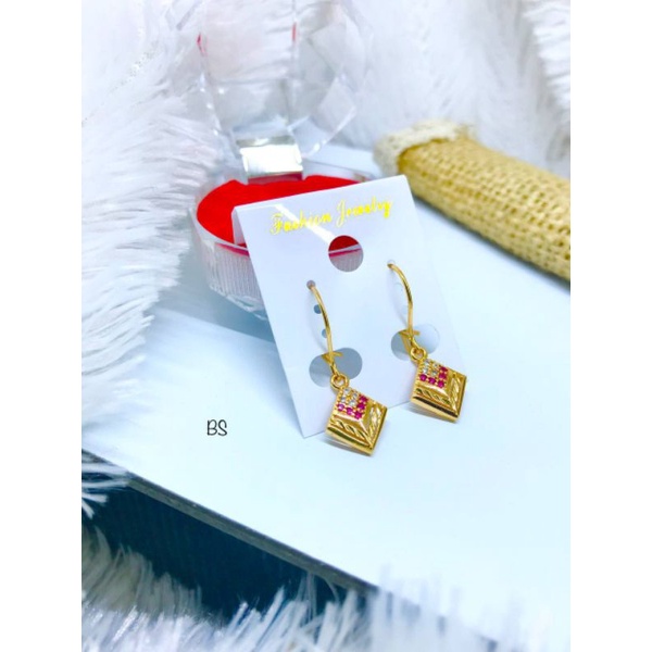 Anting anting jurai wanita dewasa lapis emas import 0872