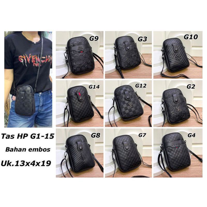 Tas Sling Hp GI - 15 Bahan Emboss