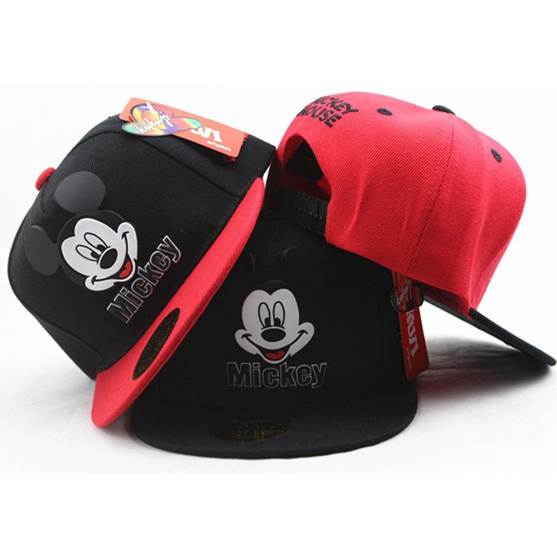 Topi Baseball Adjustable Motif Kartun Tikus Untuk Anak Laki-Laki / Perempuan