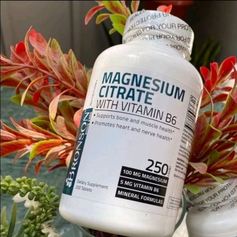 Bronson Magnesium Citrate 100mg With Vitmin B6 (250)