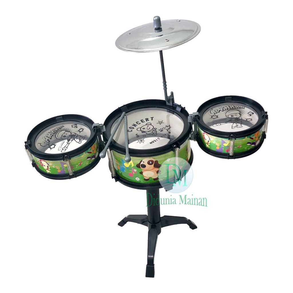 Mainan alat musik anak mini drum stick music jazz set 3 pcs