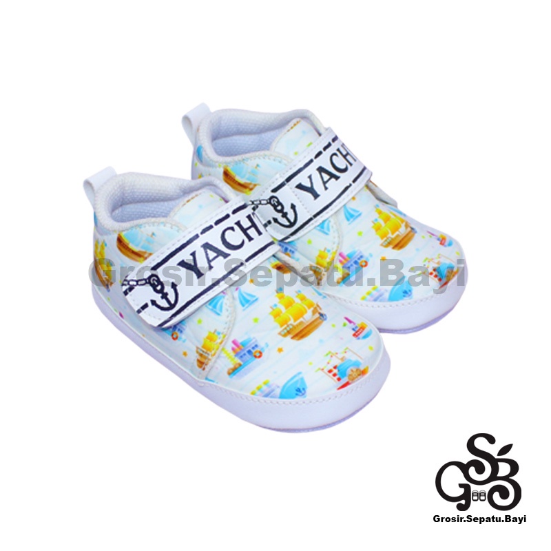 sepatu bayi baby shoes prewalker laki laki perempuan umur 2 - 12 bulan model YACHT Kapal ringan &amp; fleksibel