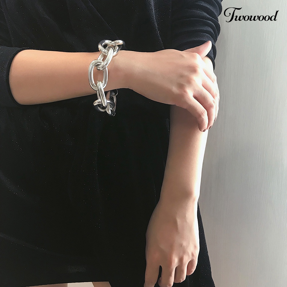 Kalung Choker Gelang Rantai Gaya Punk Untuk Wanita