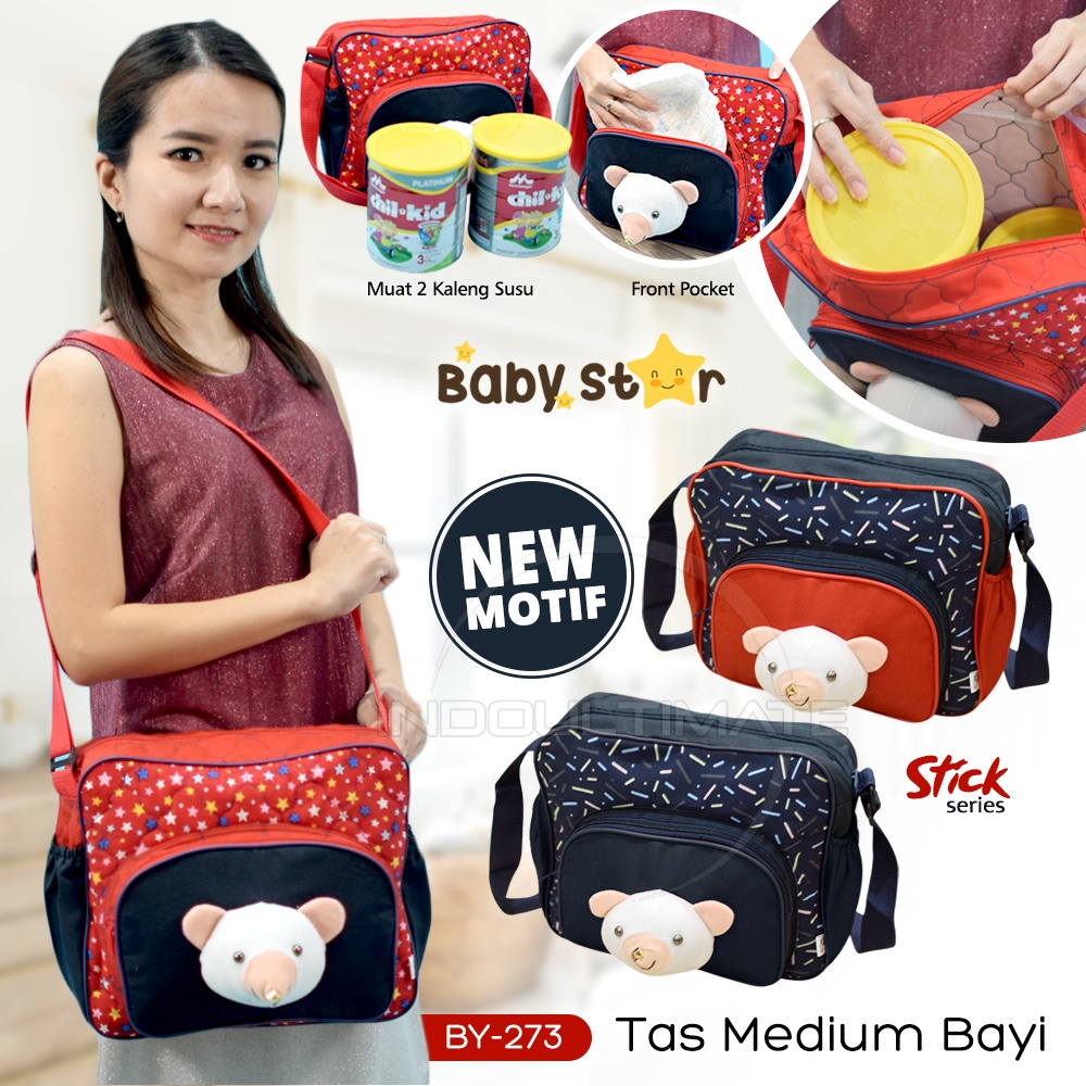 Tas Bayi Tas Popok Bayi BABY STAR BY-273 Diaper Bayi Baby Diaper Bag Mommy Bag Tas Botol Susu Bayi Murah Lucu Tas Perlengkapan Bayi Tas Perlengkapan Bayi