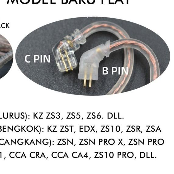 Kabel KZ Copper with Mic Kabel KZ ZSN PRO X KZ ZST X KZ Cable with Mic - Tipe B NEW