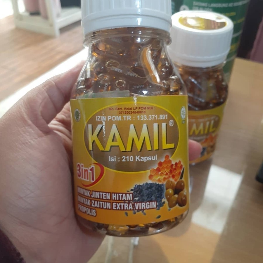 Kamil 3 in 1 3in1 (Jinten Hitam + Zaitun + Propolis) 210 kapsul