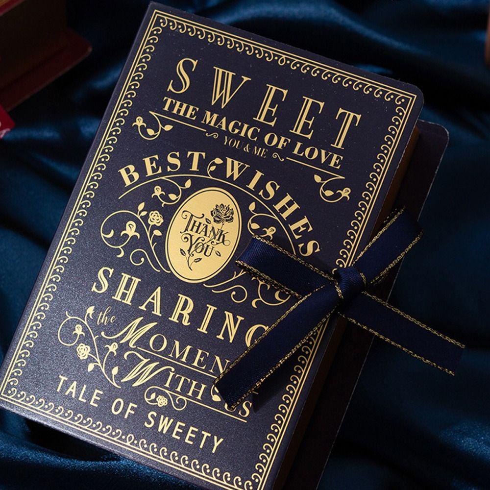 Solighter 3PCS Packaging Box Perlengkapan Pernikahan Kotak Hadiah Kreatif Bentuk Buku Gift Box