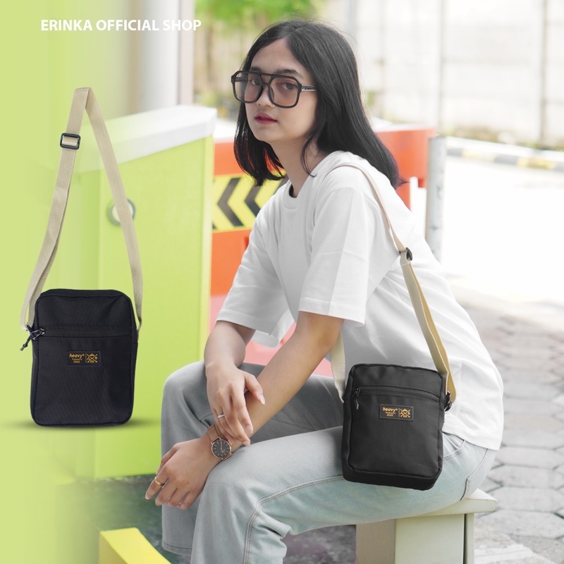 Heavy.Bag Slingbag Mini distro Heavy original - Tas Selempang Pria Casual Pouch Bag