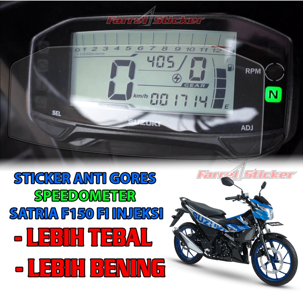 STICKER SPEEDOMETER SATRIA FI STIKER ANTIGORES SATRIA INJEKSI gsx-r150