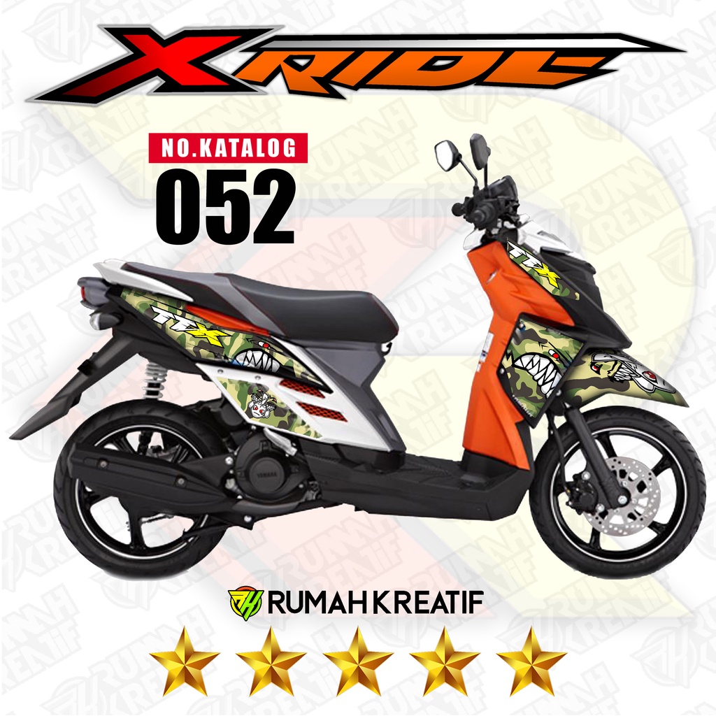 X RIDE (115  X ride Lama) striping stiker decal custom variasi 2