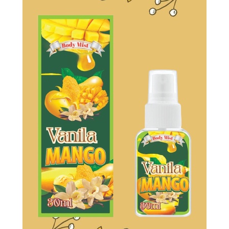 Kanzo - Parfum Body Mist Vanilla Mango 30ml Premium / Body Mist Vanilla Mango 30ml / Parfum Pria Wangi Tahan Lama