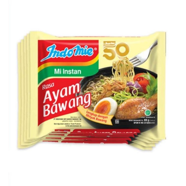 

INDOMIE AYAM BAWANG MIE INSTAN 5 PCS