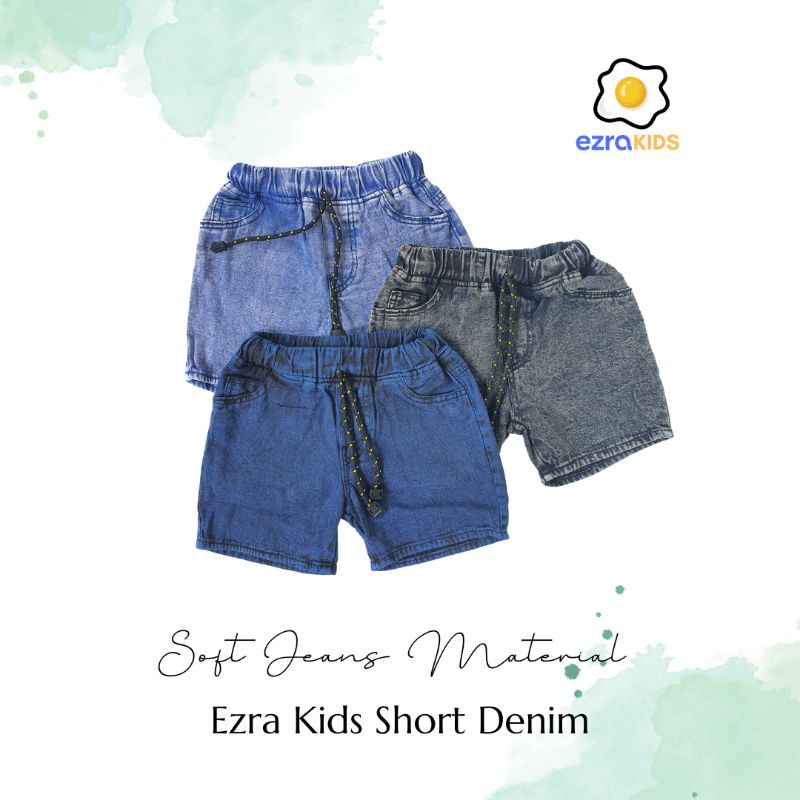 Ezra Kids Celana Jeans Pendek Anak Usia 2-9 Tahun