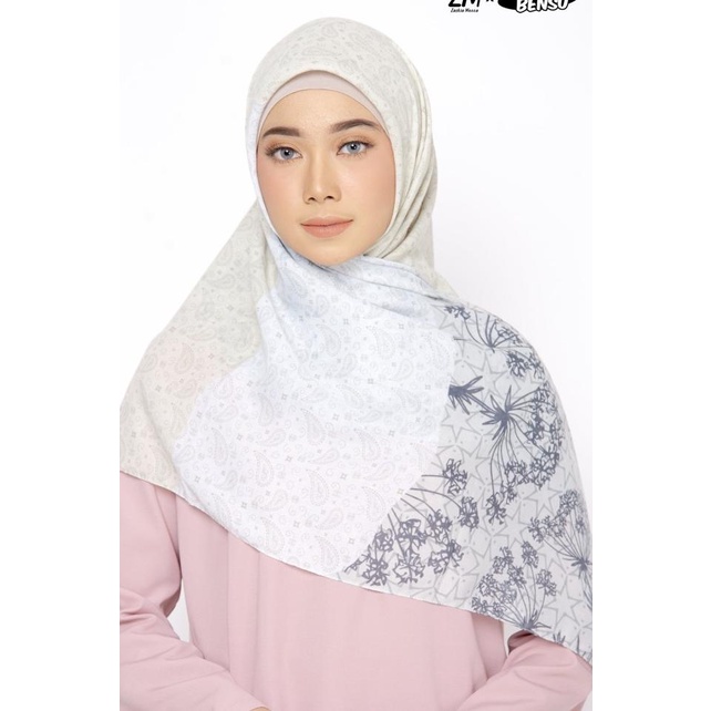 ZM x Geprek Bensu - Chana Creamy Hijab Kerudung Segi Empat