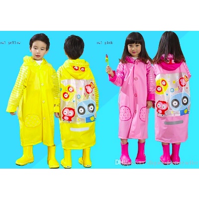 Jas hujan rain coat anak karakter mantel terusan anak sekolah tebal lucu