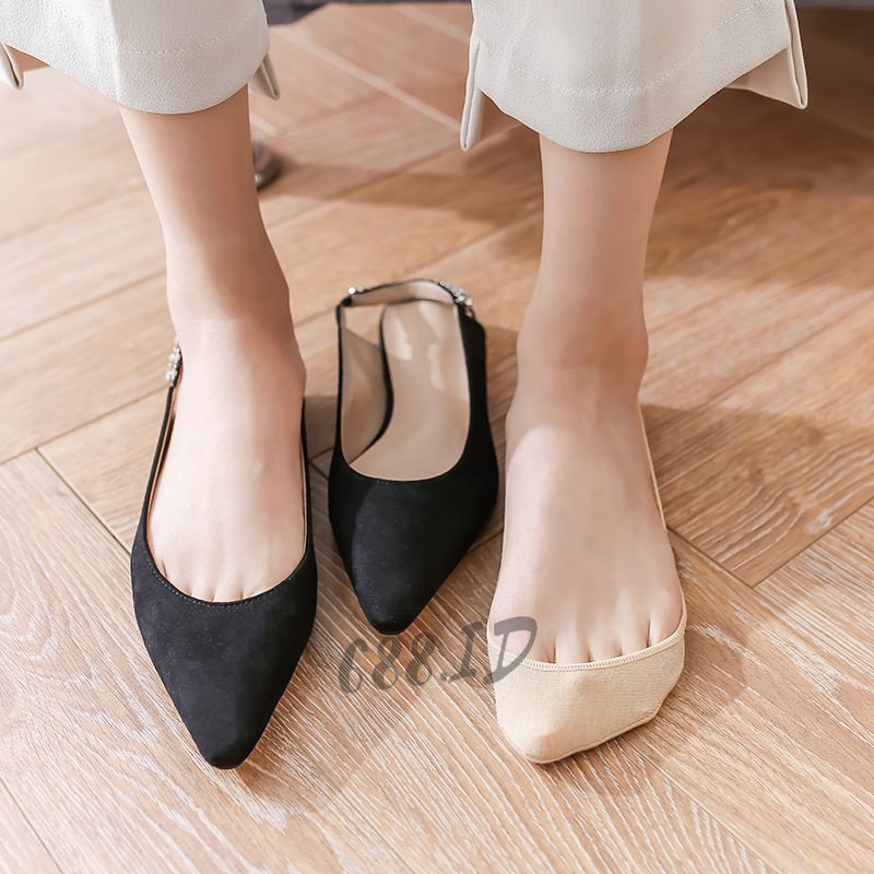 Kaos Kaki Pendek Hidden Sock Wanita Cewek Model Invisible Kaus Kaki Untuk Sepatu Balet Kantor KSK 01