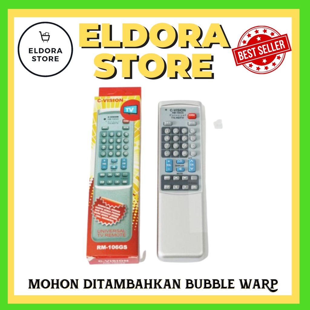 REMOTE TV C-VISION RM-106GS UNIVERSAL | REMOT KONTROL | REMOTE TV UNIVERSAL | REMOT TV