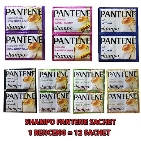 SHAMPOO PANTENE SACHET 1 RENCENG ISI 12