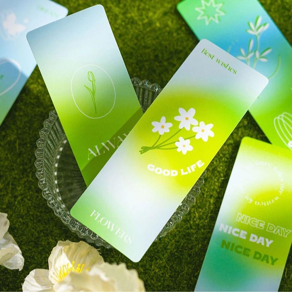 [Elegan] Transparan Bookmark Siswa Alat Tulis Stationery Halaman Holder Dreamland Bunga Menyebar Cahaya Seri Tahun Dekorasi Hiasan Pembantu Membaca
