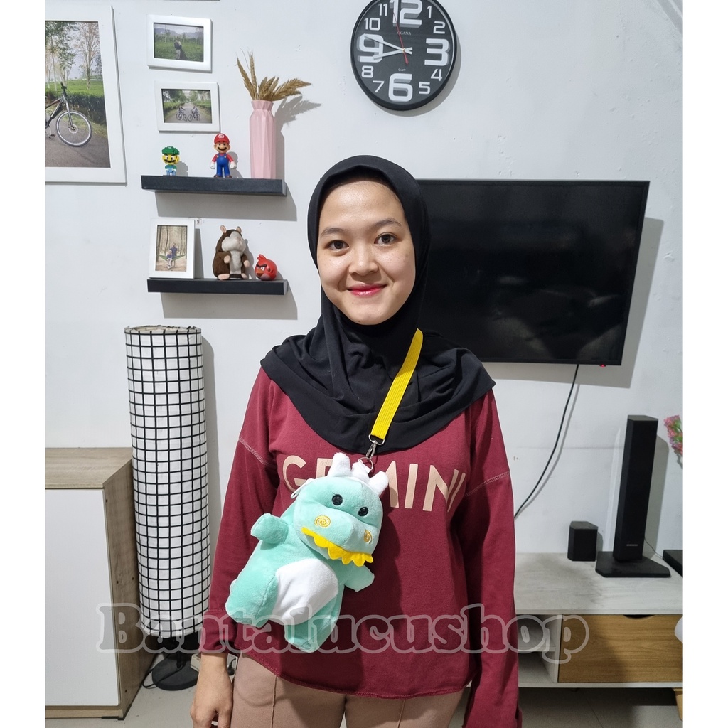 Tas Dinosaurus Tas Boneka Slingbag Korea Lucu Hits