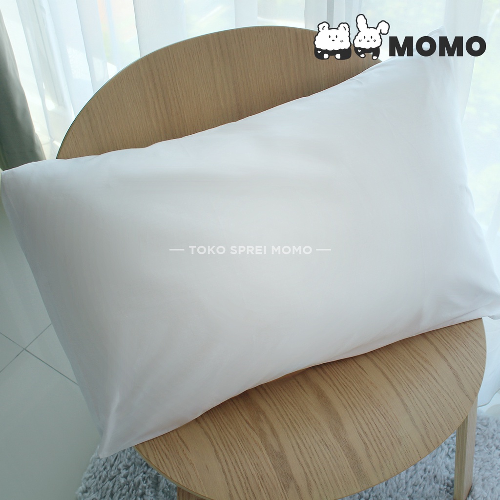 Sarung Bantal Putih Microtex [SPREI MOMO]
