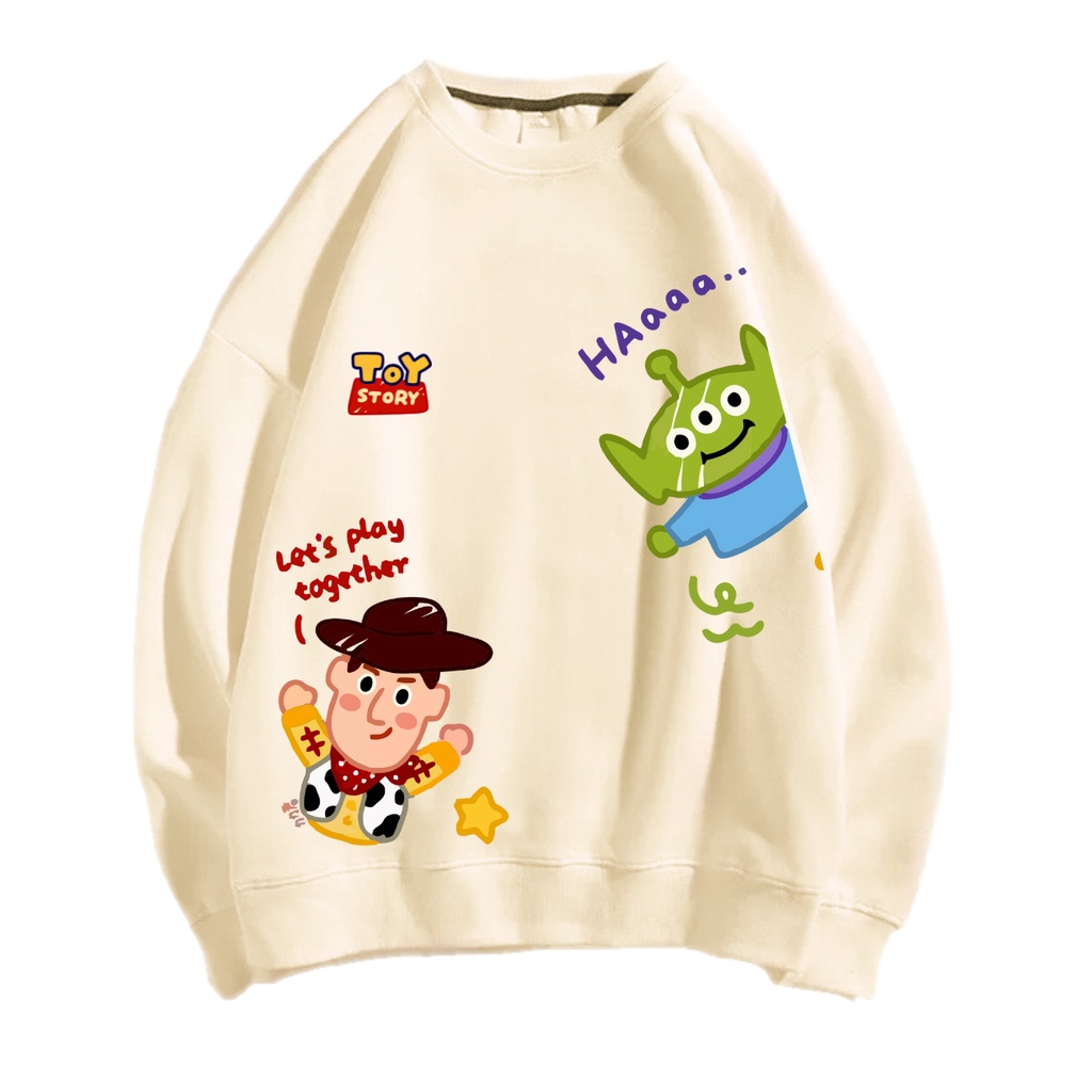 LETS PLAY TOGETHER SWEATER SWITER CREWNECK PRIA WANITA OVERSIZE Size M-XXL ANAIRA