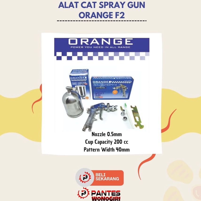 ALAT CAT SPRAY GUN ORANGE F2