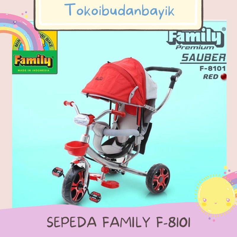 SEPEDA RODA TIGA FAMILY F-8101 SAUBER/SEPEDA ANAK