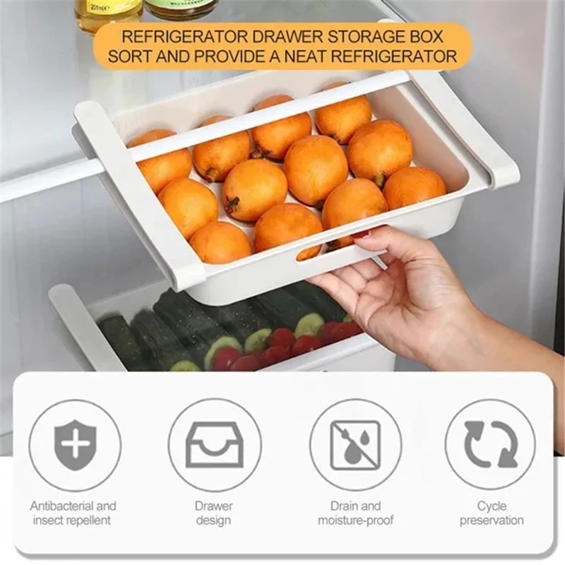 12kisi Kapasitas Besar Telur Fresh-keeping Box Tarik Kulkas Rak Makanan Sayur Buah Tempat Penyimpanan Snack Dessert Rak Perlengkapan Organizer Dapur