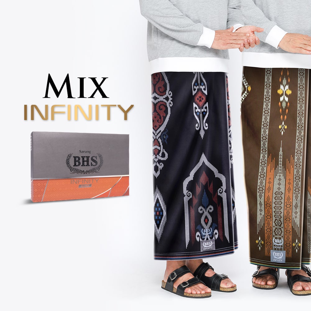 Sarung BHS Infinity Silver Motif dan Warna Mix