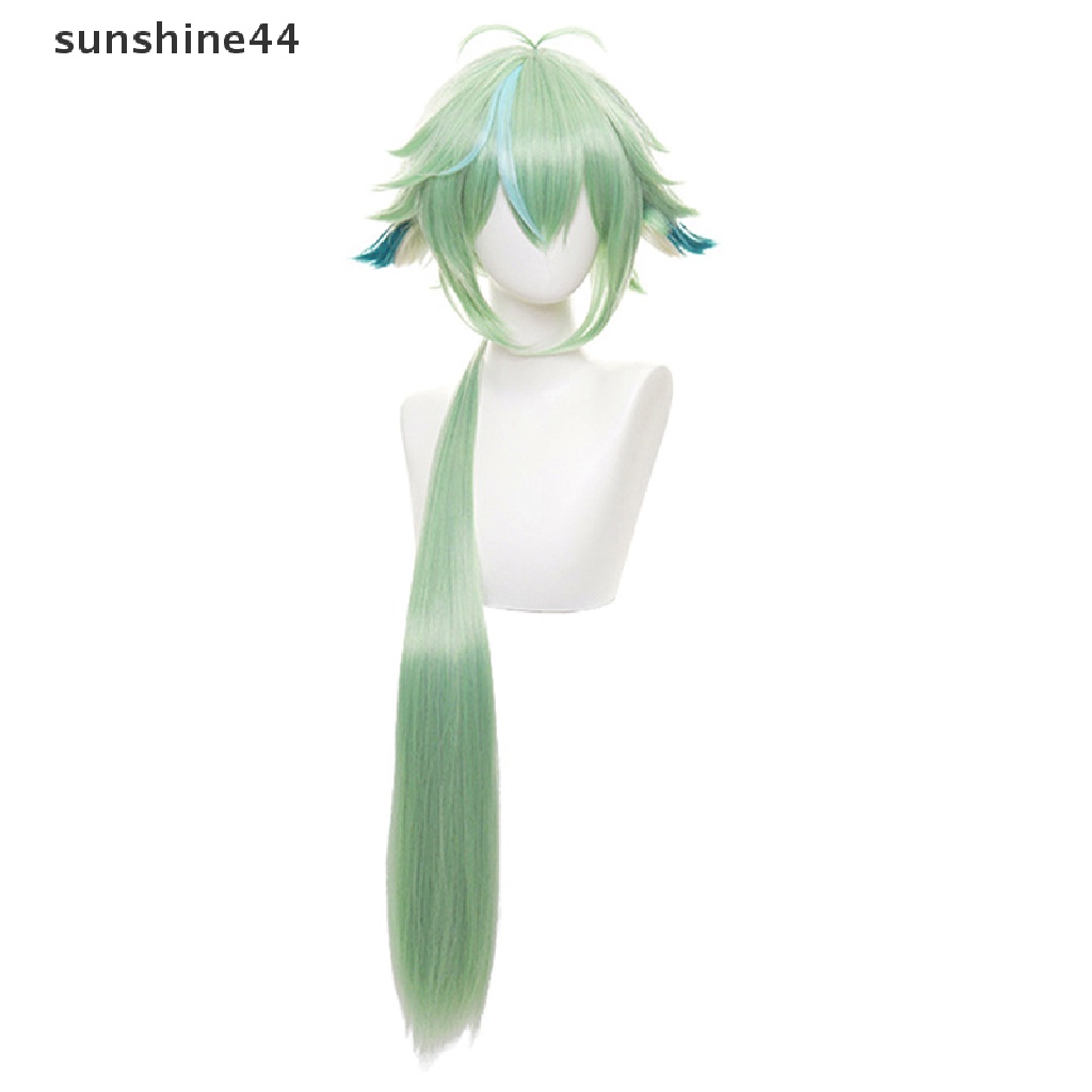 Sunshine Wig / Rambut Palsu Panjang 85cm Model Apel Hijau Untuk Cosplay Anime Halloween