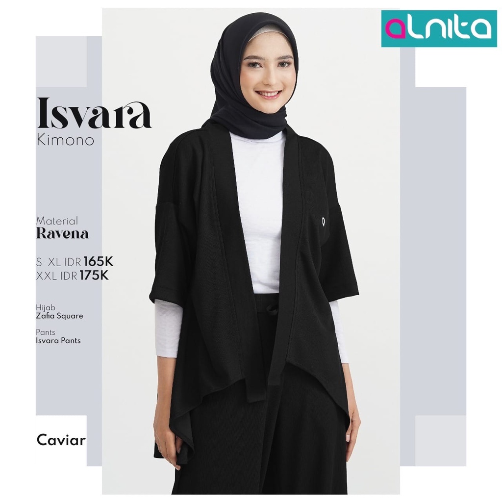 [BISA COD] Alnita Isvara Kimono Bahan Ravena Modern Simpel by Alnita