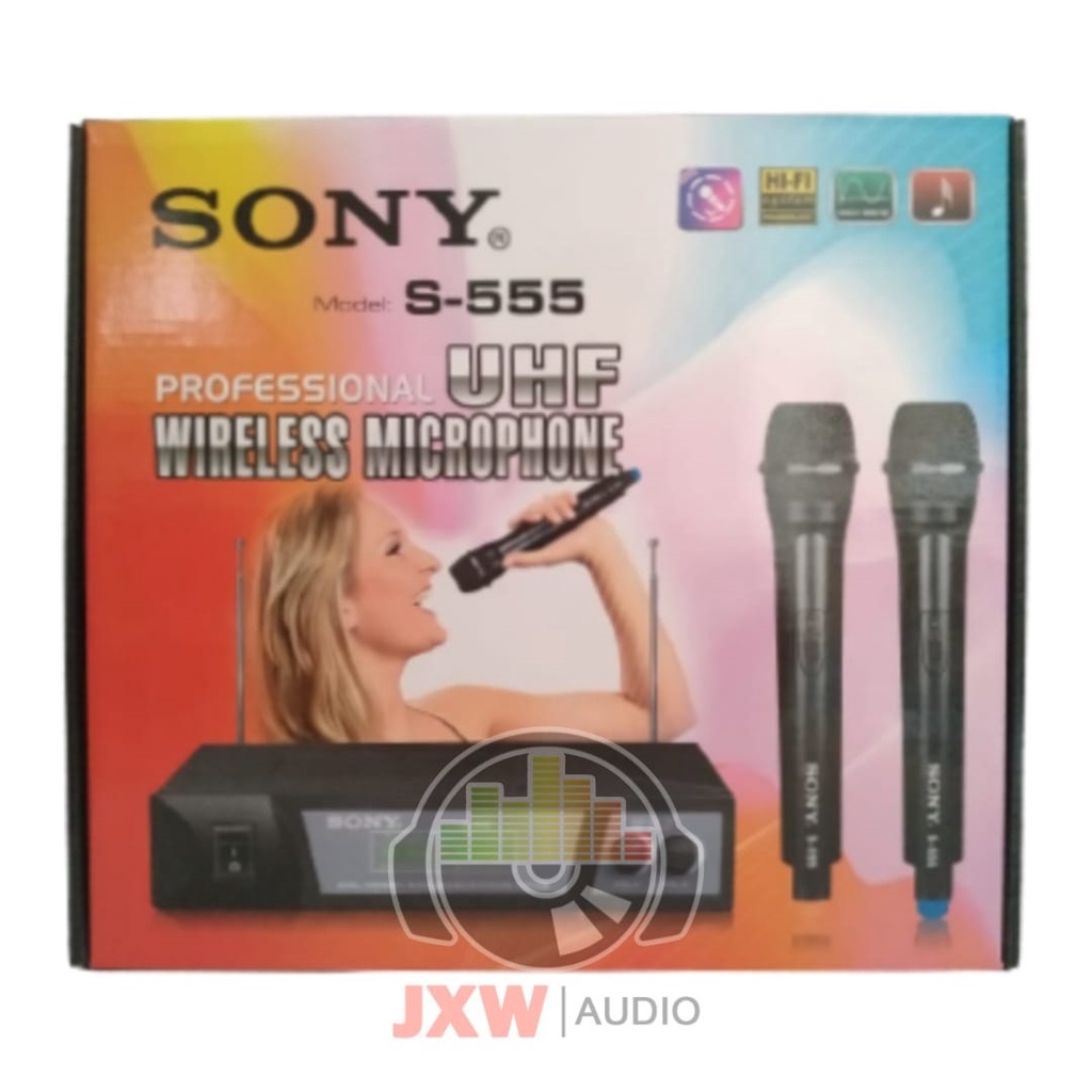 MIC SONY S 555 UHF / MICROPHONE WIRELESS SONY S-555 UHF / MIC SONY S555 HANDHELD UHF